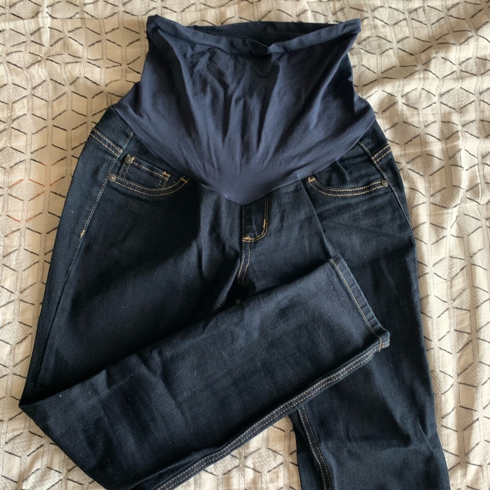 Maternity blue jean pant